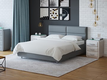 Кровать спальная Pado 180х200, Рогожка (Savana Grey (серый)) в Элисте