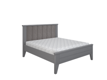 2-спальная кровать с мягкой спинкой Верона 1400, Серый в Элисте