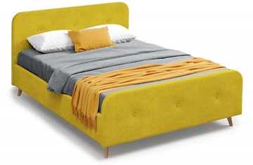 Кровать 2-спальная Сиерра 1600 (с подъемным механизмом и коробом) Торонто горчица в Элисте