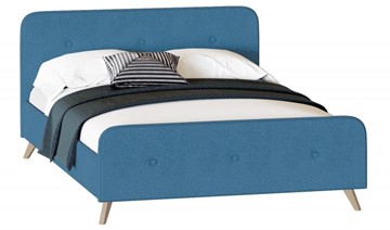 Двуспальная кровать Сиерра 1800 (с подъемным механизмом и коробом) Аура голубой в Элисте