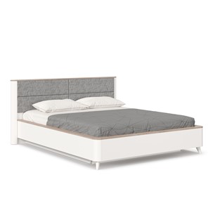 Спальная кровать Стефания 1600 с подъемным механизмом ЛД 413.140, Дуб Маувелла PR/Белый в Элисте