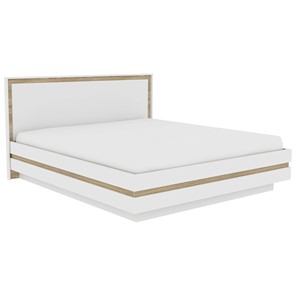 Кровать двуспальная Анона 1(180), Белый/Дуб сонома в Элисте