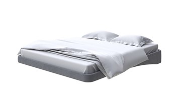 Парящая кровать 160х200, Велюр (Ultra Мокрый асфальт) в Элисте
