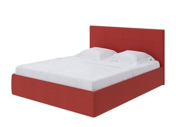 Двуспальная кровать с механизмом Alba 180х200, Велюр (Forest 13 Красный) в Элисте