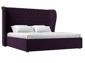 Кровать с механизмом Далия 160, Фиолетовый (Велюр) в Элисте