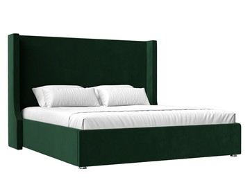 Кровать с механизмом двуспальная Ларго 160, Зеленый (Велюр) в Элисте