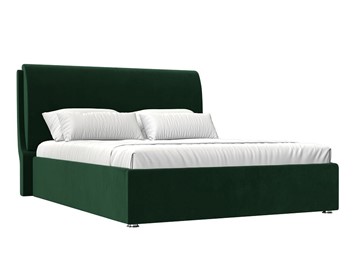 Кровать с подъемным механизмом Принцесса 160, Зеленый (Велюр) в Элисте