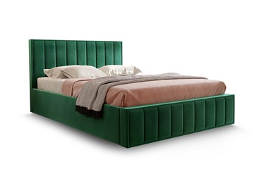 Кровать с механизмом 2-спальная Вена 1800 с ящиком, Велюр Мора зеленый в Элисте