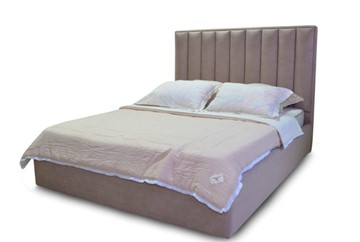 Кровать с подъемным механизмом с мягким изголовьем Адель 92х215 см в Элисте