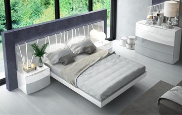 Спальная кровать 606 VANESSA со светодиодной подсветкой (160х200) в Элисте