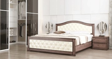 Кровать спальная Стиль 3, 160х190, кожзам, с основанием в Элисте