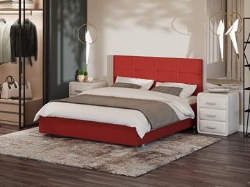 Кровать Proson Neo 160х200, Велюр (Forest 13 Красный) в Элисте