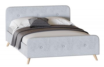 Кровать 1-спальная Сиерра 1200 (с основанием) Аура серый в Элисте