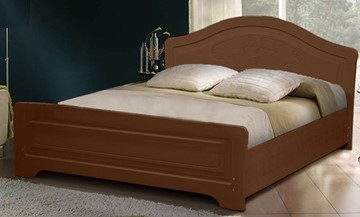 Кровать полутороспальная Ивушка-5 2000х1200 с высоким изножьем, цвет Итальянский орех в Элисте