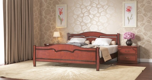 Кровать 2-спальная Лидия 160*190 с основанием в Элисте - изображение