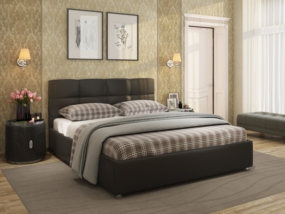 Кровать полуторная Jaklin размер 140*200 с основанием в Элисте - изображение