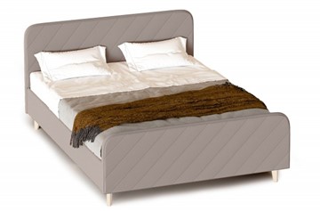 Спальная кровать Мелоди 1600 (с основанием) Альба бежевый в Элисте