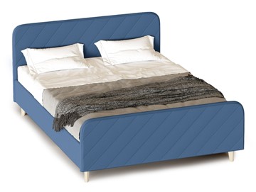 Спальная кровать Мелоди 1800 (с подъемным механизмом и ящиком) Альба синий в Элисте