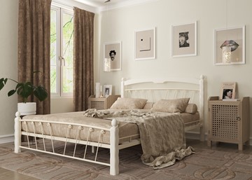 Спальная кровать Муза 1, 1400, белый в Элисте