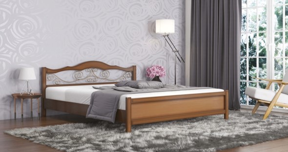 Кровать спальная Ковка 160*200 с основанием в Элисте - изображение