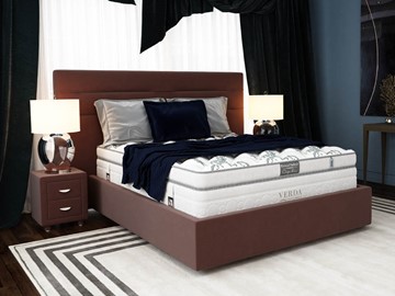 Кровать спальная Modern/Island M 180х200, Флок (Велсофт Спелая слива) в Элисте