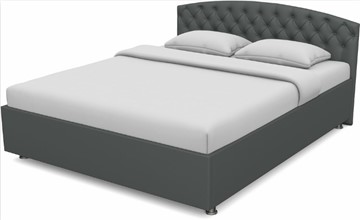 Кровать 1.5-спальная Пальмира 1400 с основанием (Nitro Grey) в Элисте