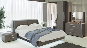 Модульная спальня Наоми №3, цвет Фон серый, Джут в Элисте
