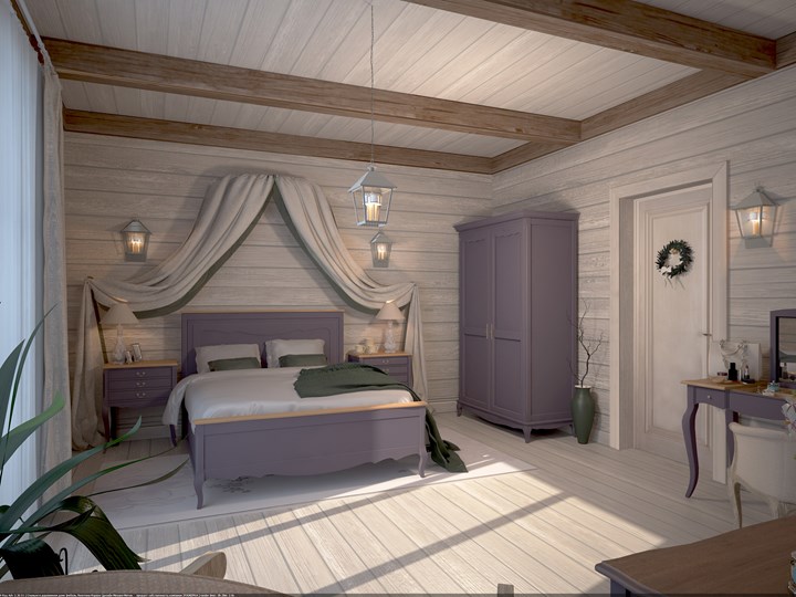 Гарнитур спальный Leontina №1 Лавандовый в Элисте - изображение