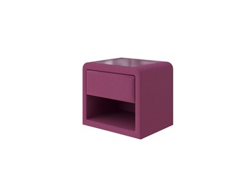 Тумбочка Cube 52х41, Рогожка (Savana Berry (фиолетовый)) в Элисте