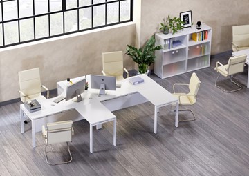 Набор мебели в офис Metal System Style (Белый/Белый) в Элисте