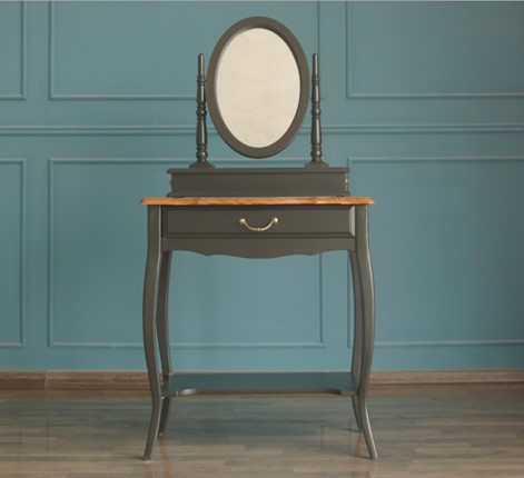 Туалетный стол Leontina с зеркалом (ST9321BLK) Черный в Элисте - изображение