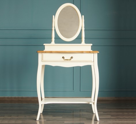 Туалетный стол Leontina с зеркалом (ST9321) Бежевый в Элисте - изображение