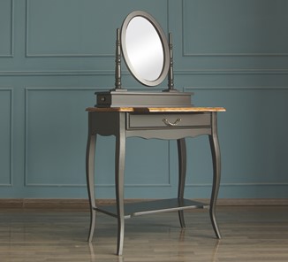 Туалетный стол Leontina с зеркалом (ST9321BLK) Черный в Элисте - предосмотр 4