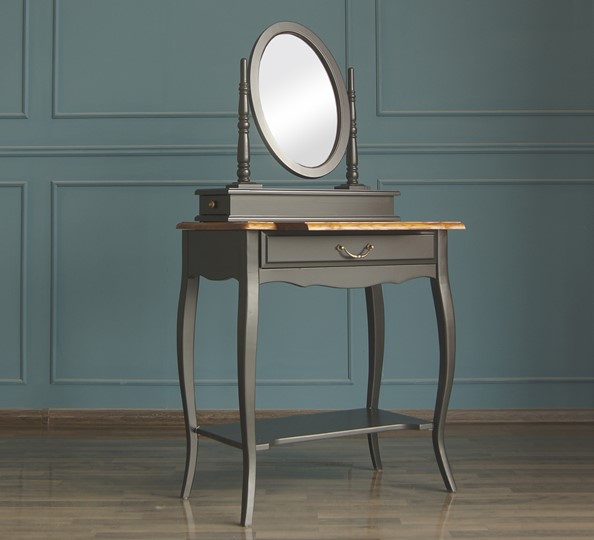 Туалетный стол Leontina с зеркалом (ST9321BLK) Черный в Элисте - изображение 4