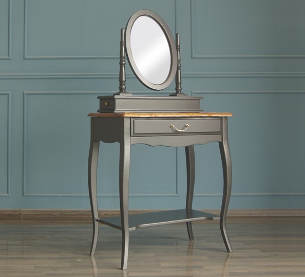 Туалетный стол Leontina с зеркалом (ST9321BLK) Черный в Элисте - изображение 2