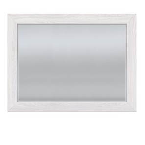 Зеркало на стену ПАРМА НЕО,  ясень анкор светлый /  экокожа polo белая в Элисте