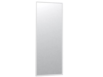 Зеркало навесное в гардероб Сельетта-6 белый (1100х400х9) в Элисте