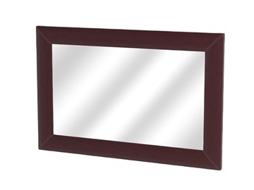 Настенное зеркало OrmaSoft 2, экокожа коричневая в Элисте