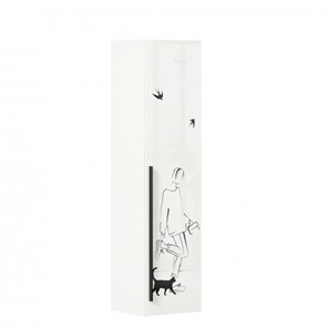 Шкаф одностворчатый Джоли Тип 1 ЛД 535.010, Серый шелк в Элисте