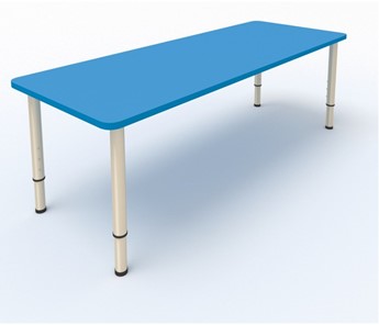 Детский стол 2-местный  (по одну сторону столешн.) СДО-2 (0-3) синий в Элисте