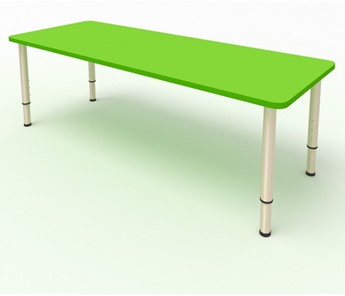 Стол для детей МГрупп 2-местный  (по одну сторону столешн.) СДО-2 (0-3) зеленый в Элисте