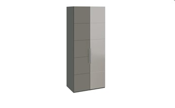 Шкаф Наоми с 1 зеркальной правой дверью, цвет Фон серый, Джут СМ-208.07.04 R в Элисте