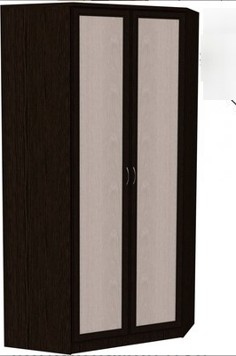Шкаф распашной 403 несимметричный, цвет Венге в Элисте - изображение