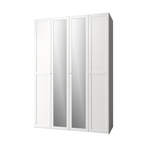 Шкаф для одежды Харрис 60, белый + 2 фасад зеркало, +2 фасад стандарт в Элисте
