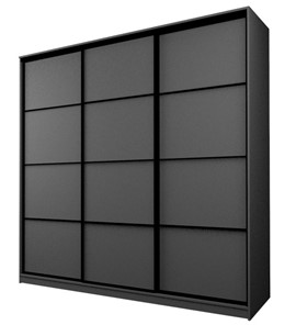 Шкаф 3-х створчатый MAX МШ-27-6-24-111, Профиль Черный/Цвет Графит в Элисте