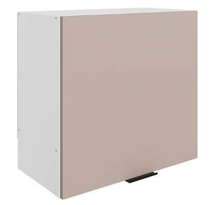 Кухонный шкаф Стоун L600 Н566 (1 дв. гл.) (белый/грей софттач) в Элисте