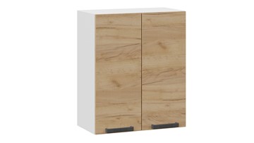 Навесной кухонный шкаф Детройт 1В6 (Белый/Дуб Крафт золотой) в Элисте