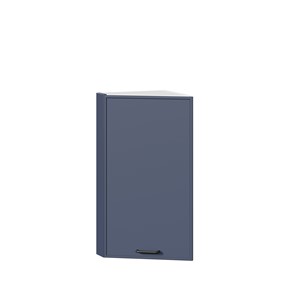 Навесной кухонный шкаф окончание Индиго ЛД 298.690.000.118, Белый/Тёмно-синий в Элисте