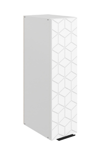 Кухонный навесной шкаф Стоун L200 Н720 (1 дв. гл.) с фрезеровкой (белый/джелато софттач) в Элисте