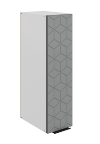 Шкаф настенный Стоун L200 Н720 (1 дв. гл.) с фрезеровкой (белый/оникс софттач) в Элисте